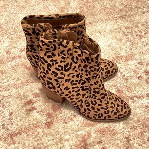Carlos Santana Leopard Booties
